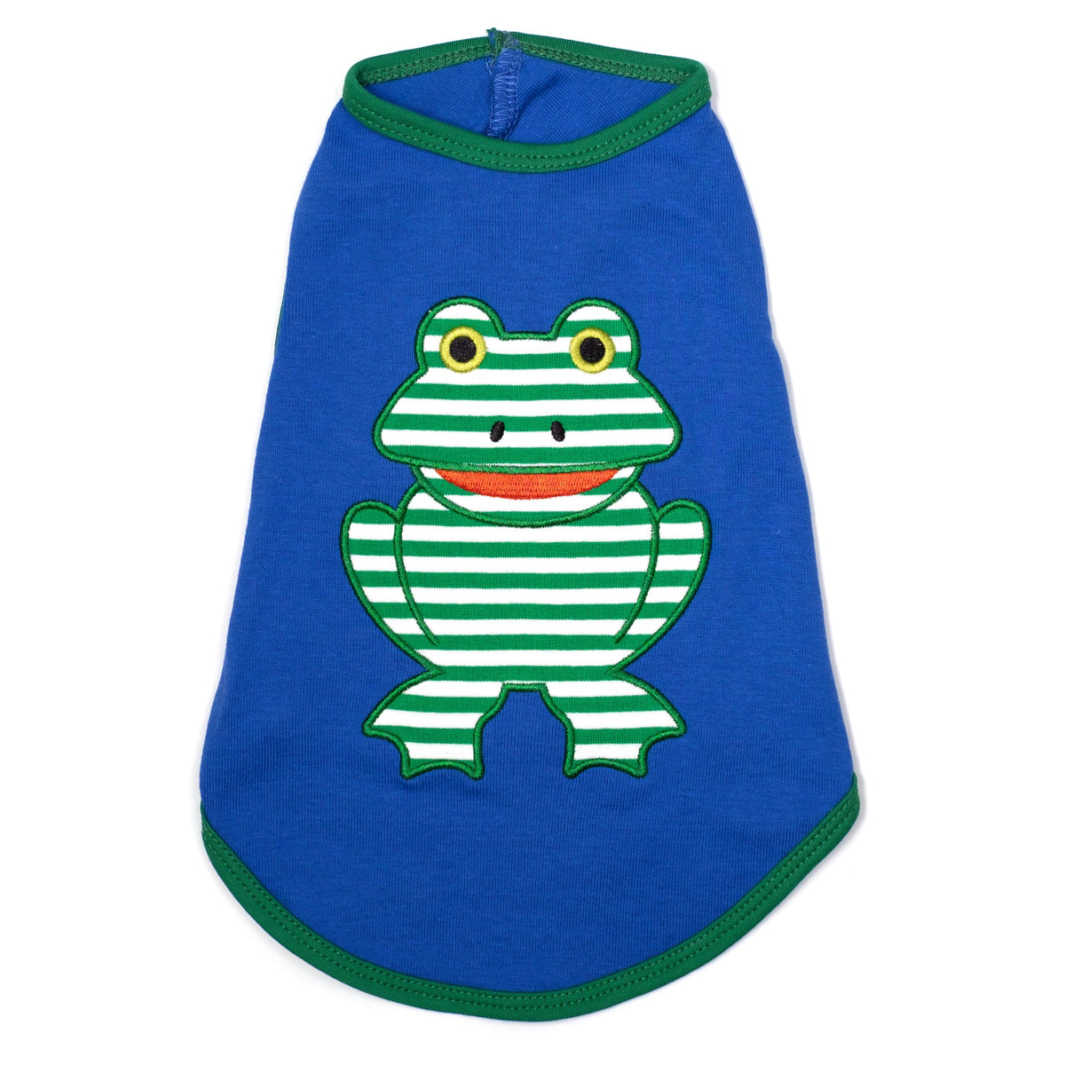 Frog Dog Tank Top – Cotton, Blue, Sizes XS–XXL