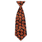 Jack-O-Lantern Dog Neck Tie – Polyester, Black, Sizes S, L