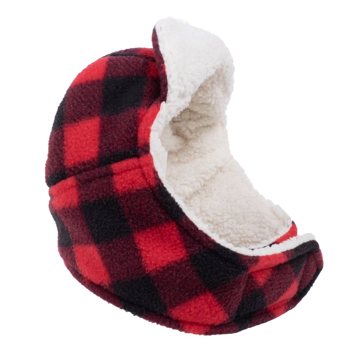 Fleece Aviator Dog Hat – Polyester, Tan, Red & Purple, Sizes XS–L