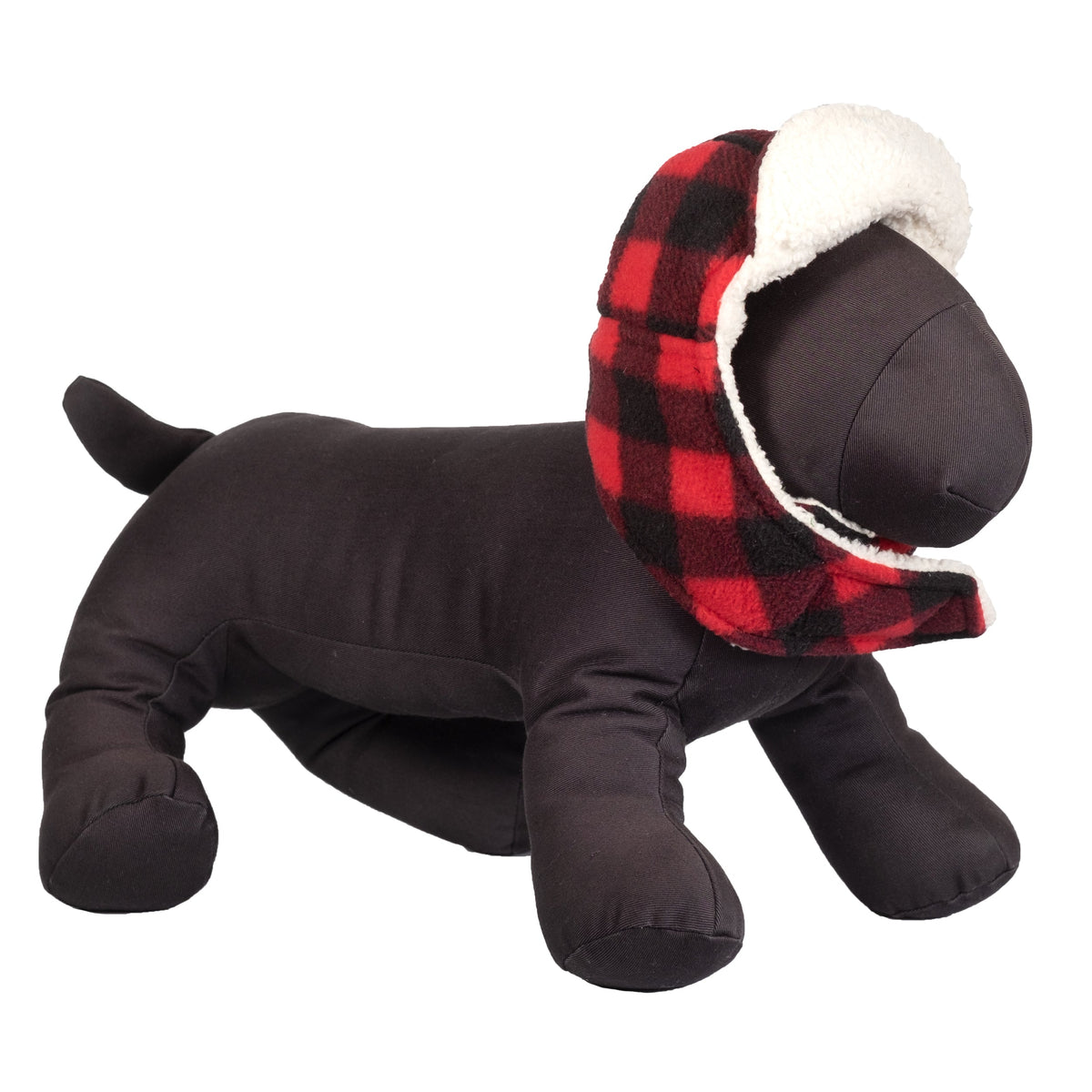 Fleece Aviator Dog Hat – Polyester, Tan, Red & Purple, Sizes XS–L