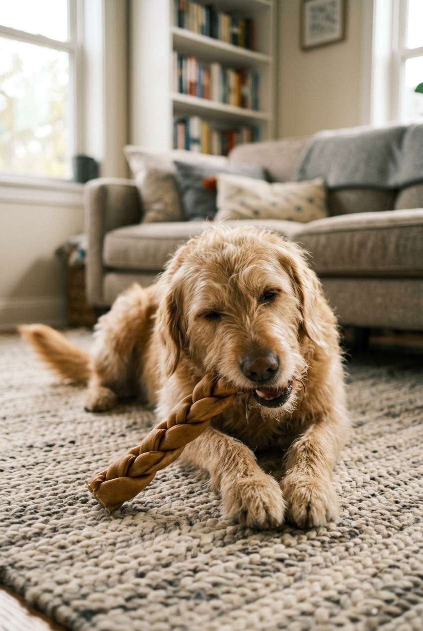 Dog Treat - 12" Braided Collagen Chew - 10Pk