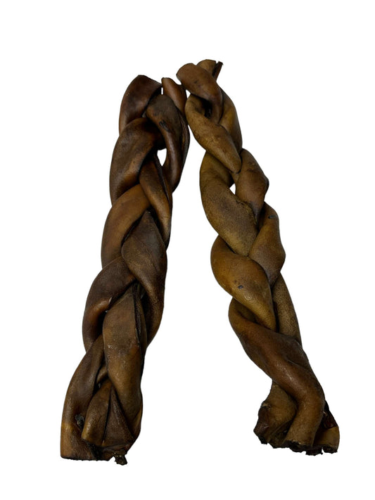 Dog Treat - 12" Braided Collagen Chew Sticks
