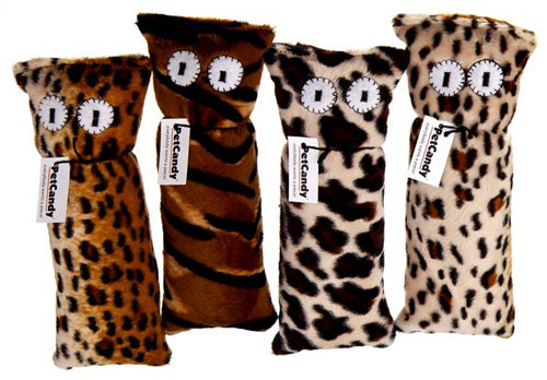 PetCandy Bed Buddies 8 inch plush catnip kicker toy