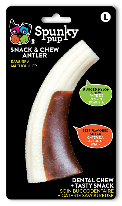 Spunky Pup Snack & Chew Antler – Case Pack