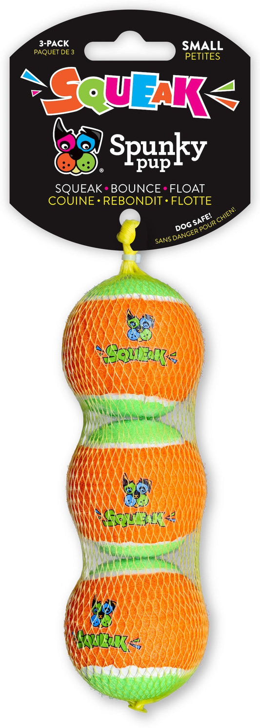 Spunky Pup Squeaky Tennis Balls – Case Pack