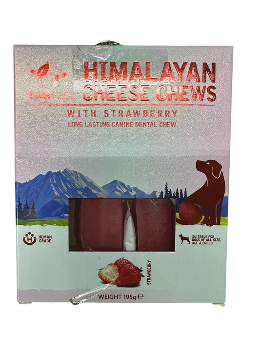 Dog Treat - Himalayan Cheese Chews With Strawberry