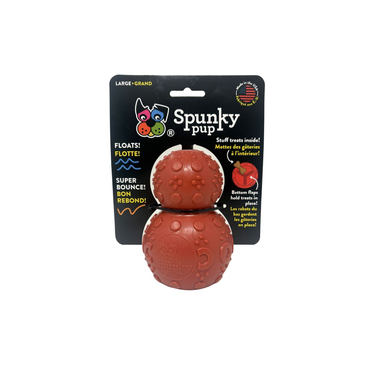 Spunky Pup Rubber Bounce Treat Dispenser – Case Pack
