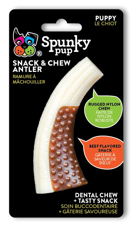Spunky Pup Snack & Chew Antler – Case Pack