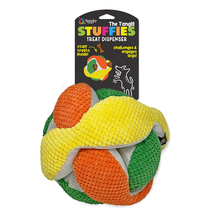 Spunky Pup Stuffies Treat-Dispensing Plush Toy – Tangle / XL