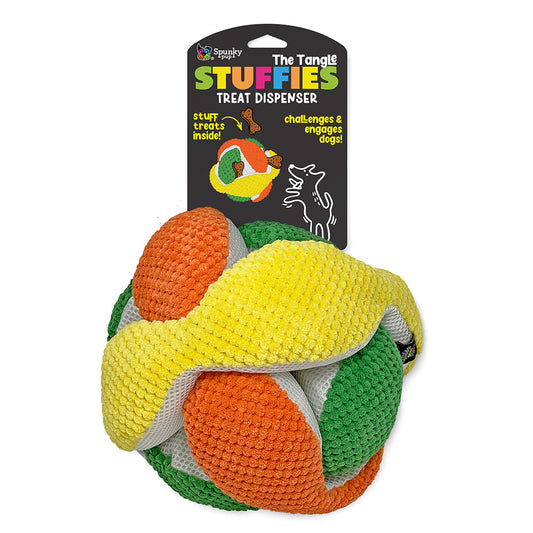 Spunky Pup Stuffies Treat-Dispensing Plush Toy – Tangle / XL