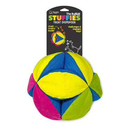 Spunky Pup Stuffies Treat-Dispensing Plush Toy – Bubble / XL
