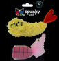 Spunky Pup Cat – Plush Toy, Spunky Sushi 2pk (Shrimp & Tuna)