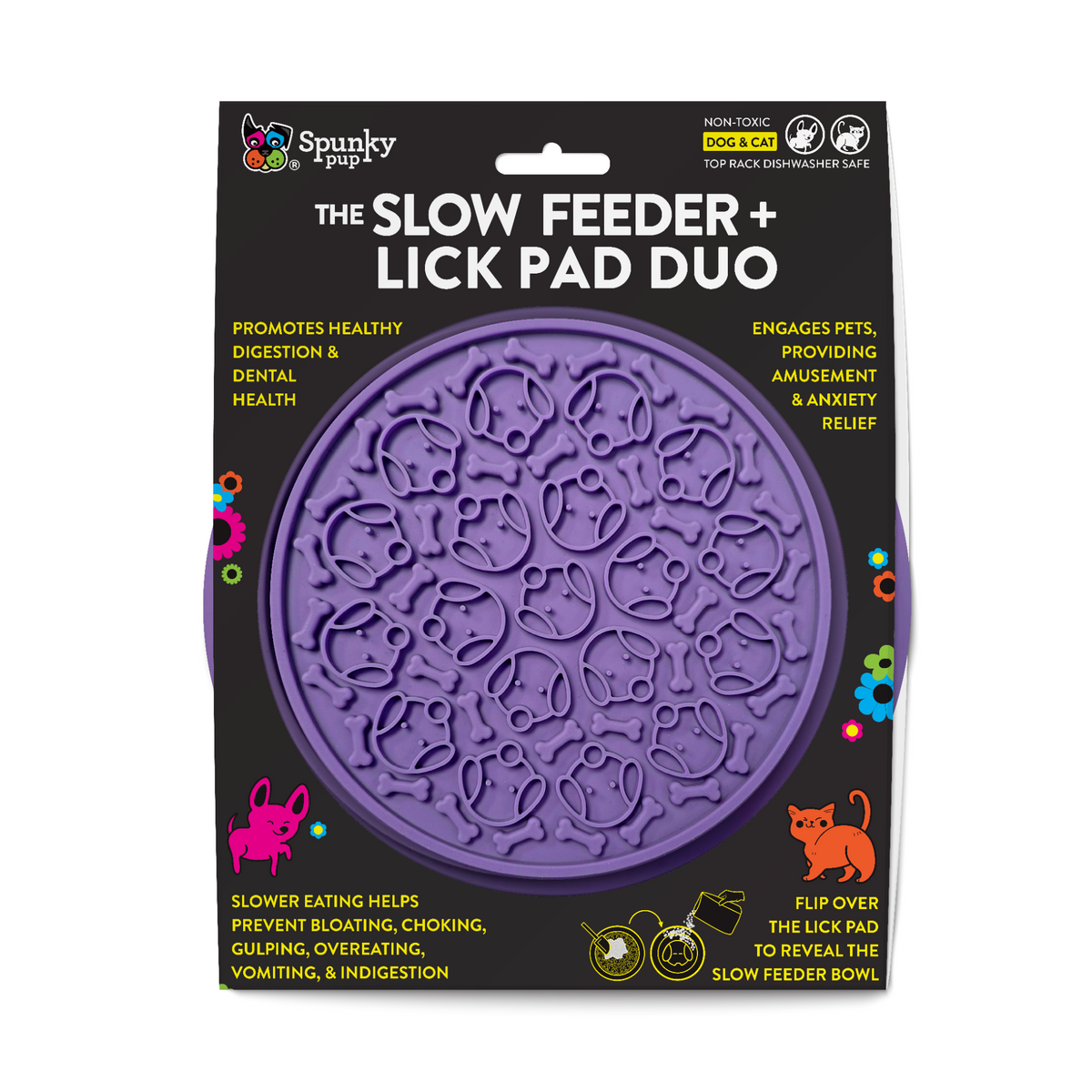 Spunky Pup Lick Pad – Combo Bowl