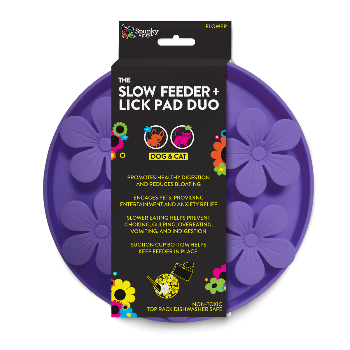 Spunky Pup Lick Pad – DUO Flower
