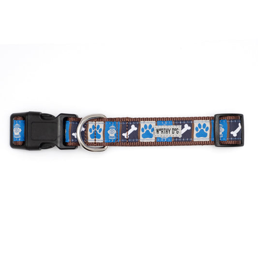 A Dog's Life Dog Collar – Blue, Sizes XS–XL