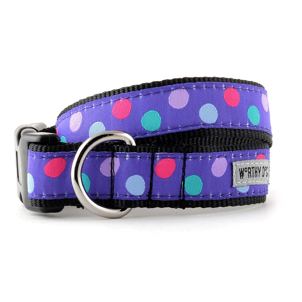 Gumball Purple Dog Collar – Purple, Sizes XS–XL