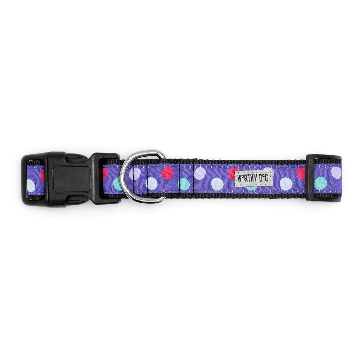 Gumball Purple Dog Collar – Purple, Sizes XS–XL