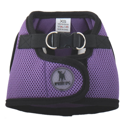 Mesh Step-In Dog Harness in purple, product view 7