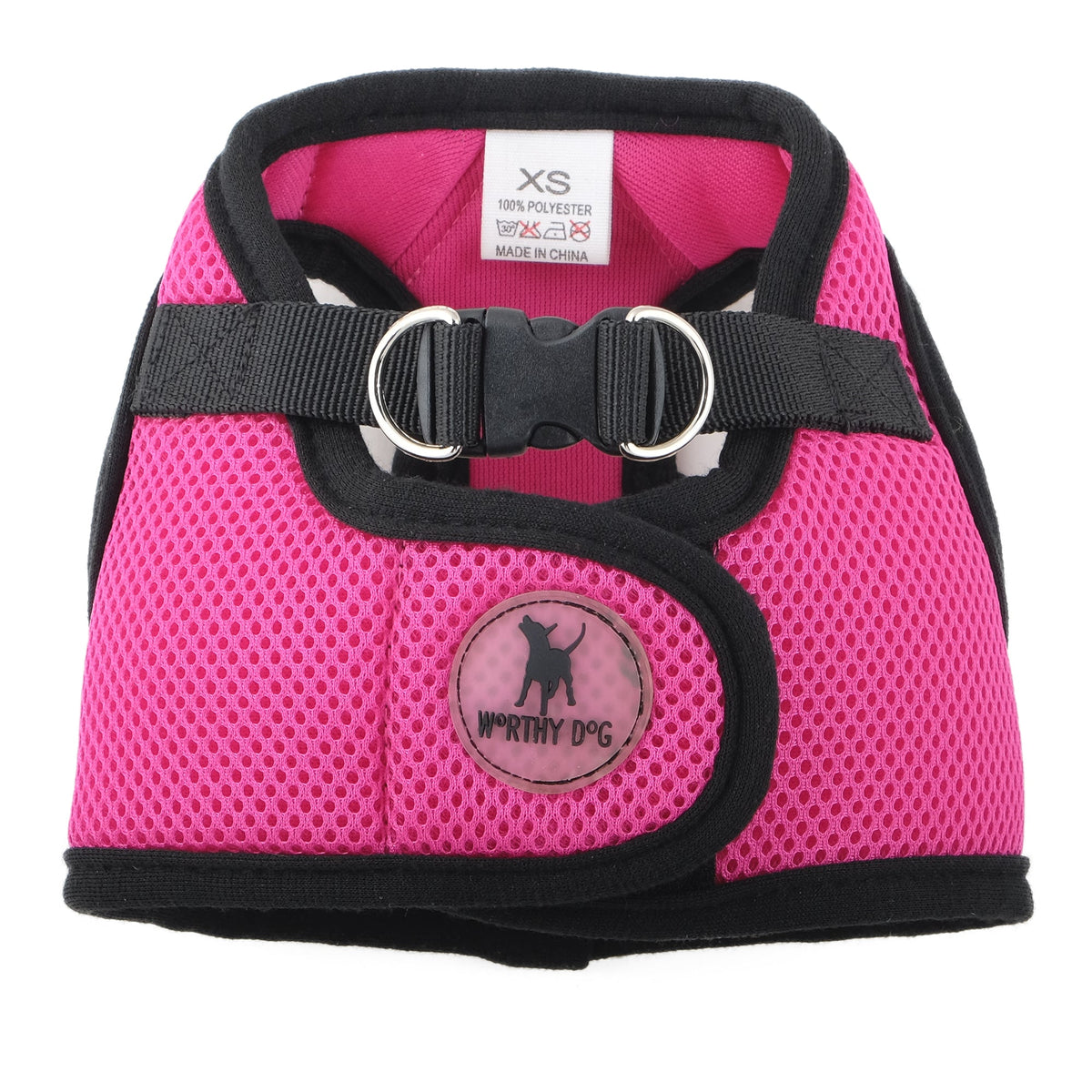 Mesh Step-In Dog Harness in pink, product view 10