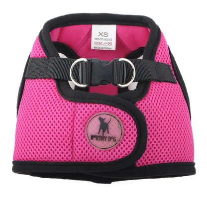 Mesh Step-In Dog Harness in pink, product view 10