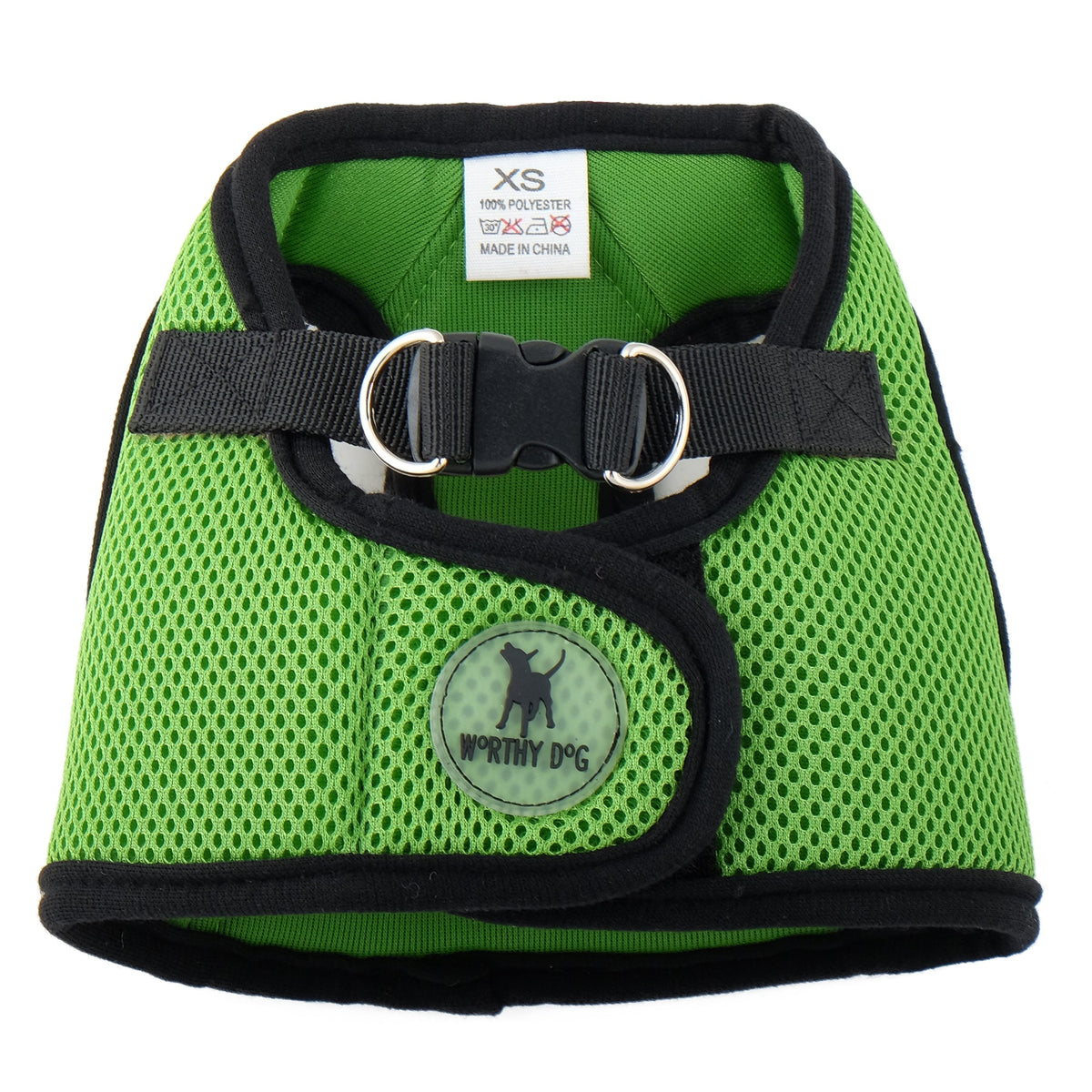 Mesh Step-In Dog Harness in lime, product view 16