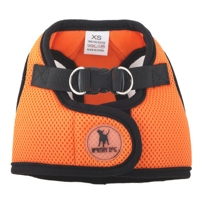Mesh Step-In Dog Harness in orange, product view 14