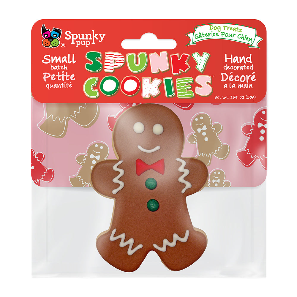 Spunky Pup Holiday Frosted Cookies – Gingerbread Man