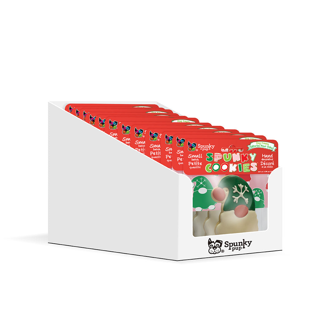 Spunky Pup Holiday Frosted Cookies – Case Pack