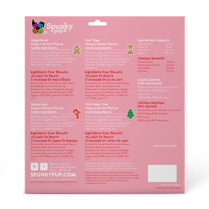 Spunky Pup Holiday Frosted Cookies – Case Pack