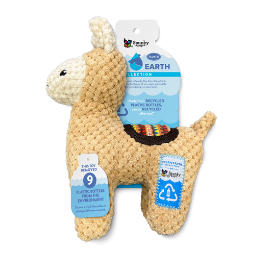 Spunky Pup Clean Earth Recycled Plush Toys – Llama