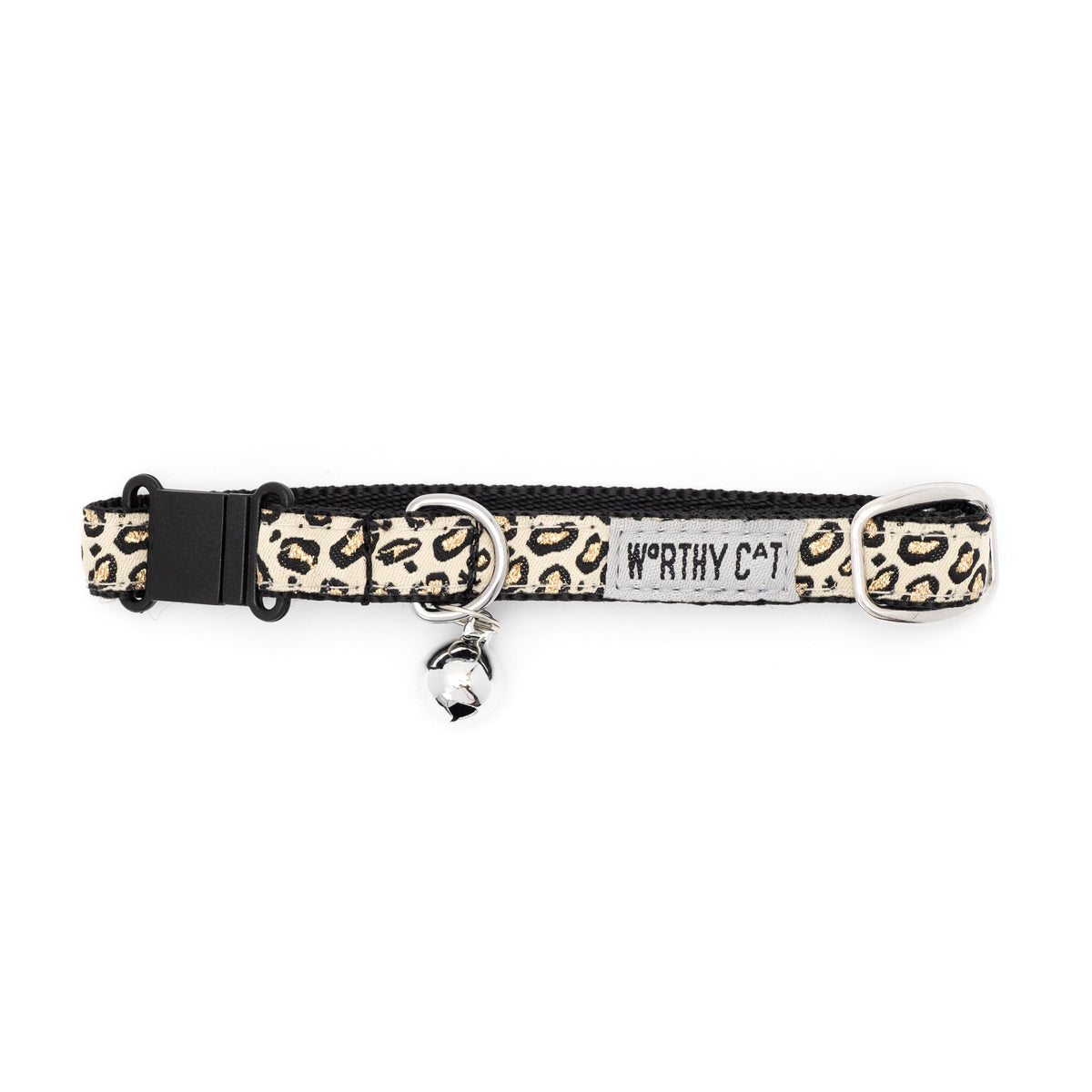 Cheetah Cat Collar – Teal, Tan & Hot Pink, Size One Size