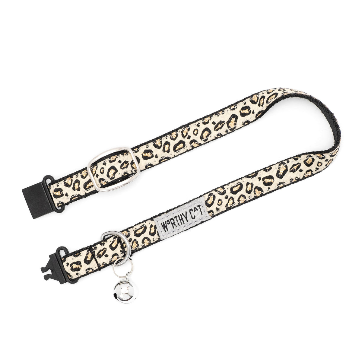 Cheetah Cat Collar – Teal, Tan & Hot Pink, Size One Size