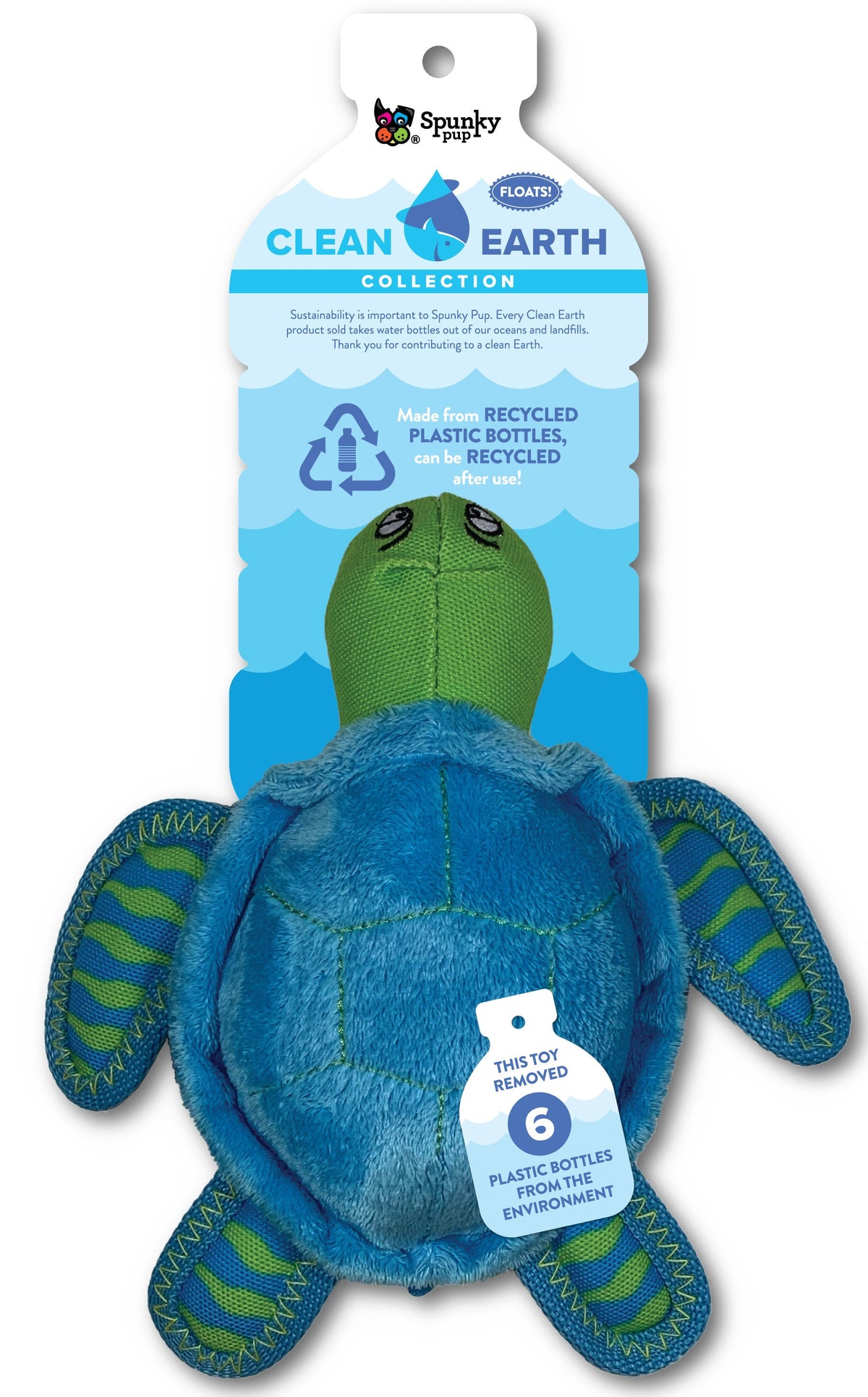 Spunky Pup Clean Earth Recycled Plush Toys – Case Pack