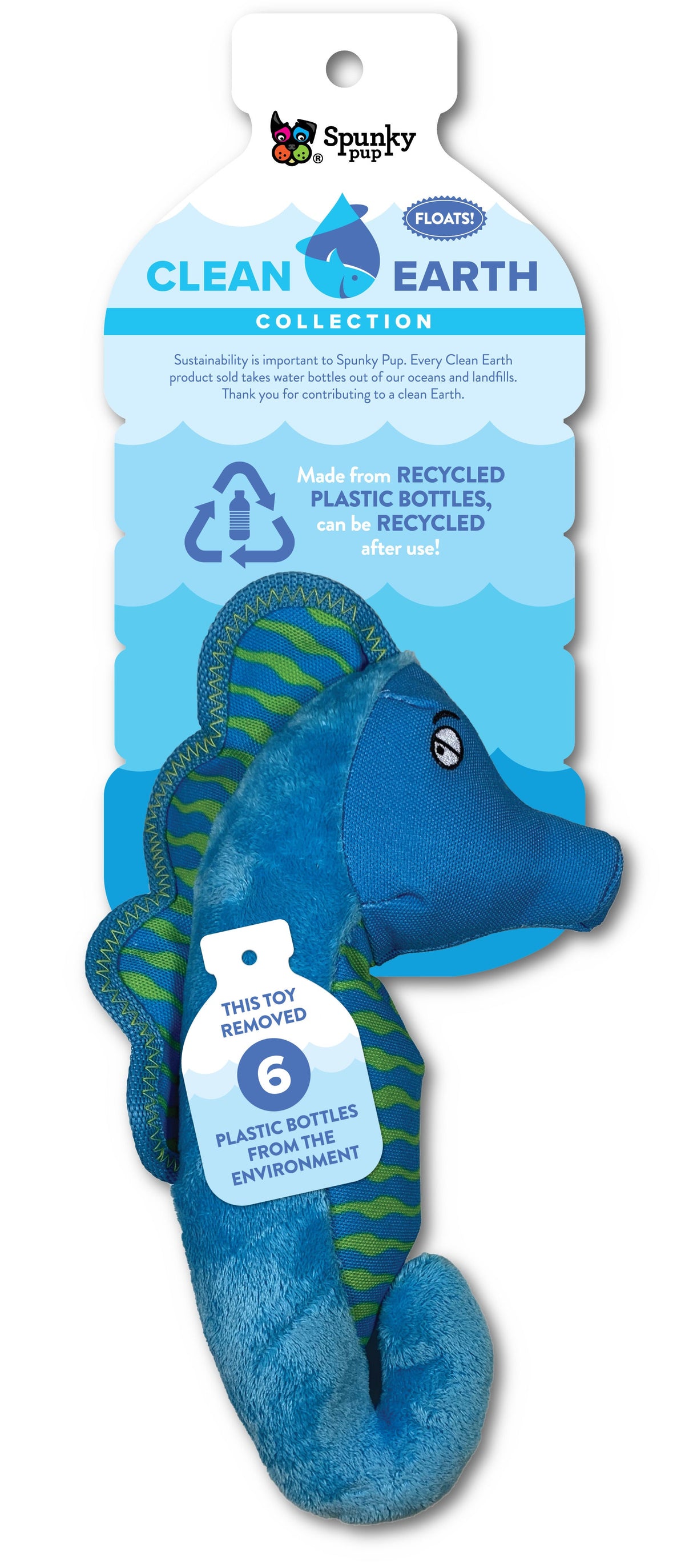 Spunky Pup Clean Earth Recycled Plush Toys – Case Pack
