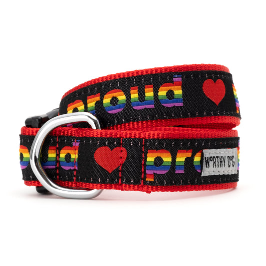 Proud Dog Collar – Black Multicolored, Sizes XS–XL