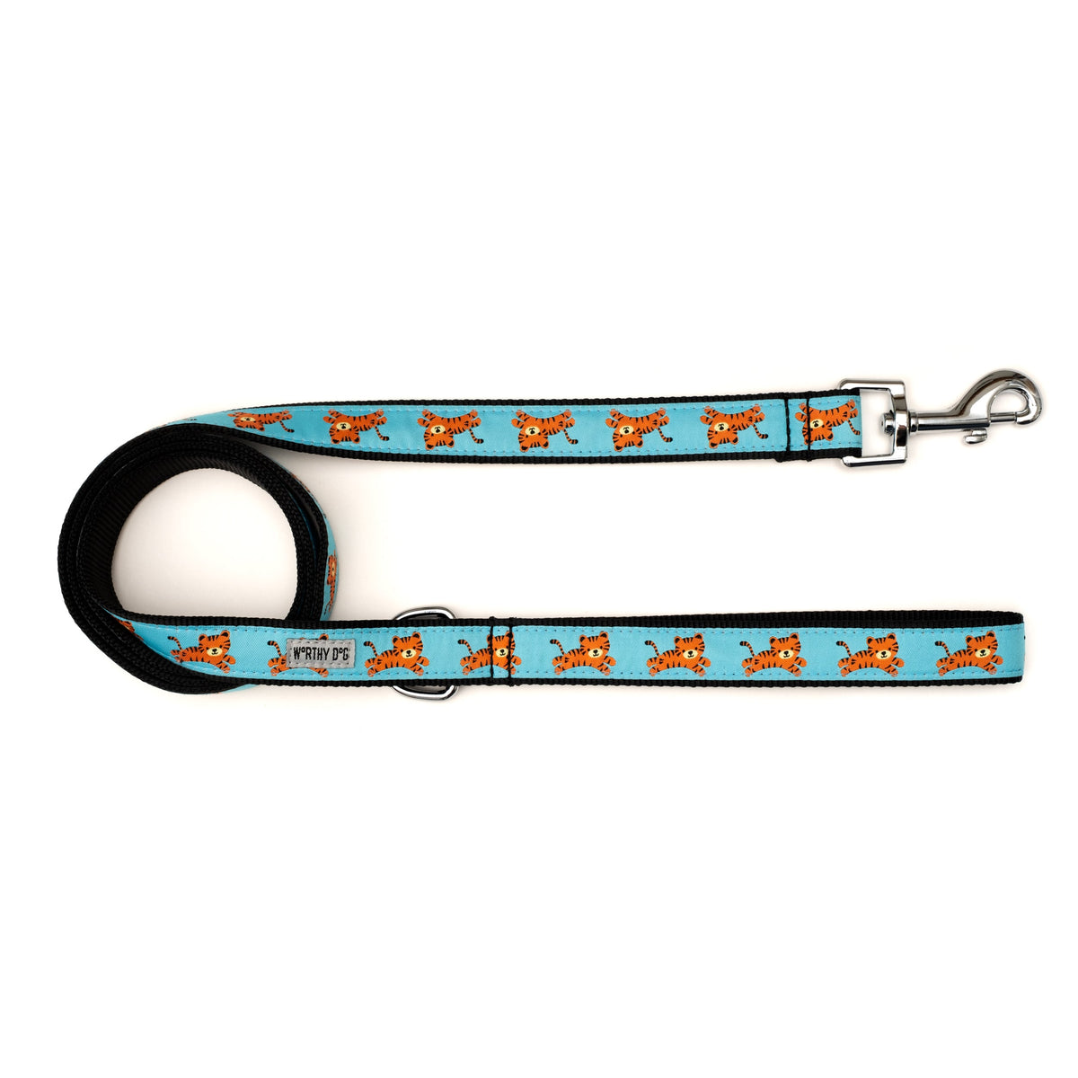 Tigers Dog Leash – Blue, Sizes S, L