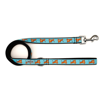 Tigers Dog Leash – Blue, Sizes S, L