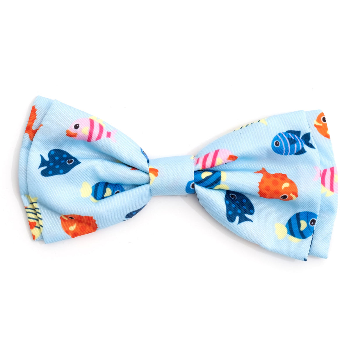 Fishy II Dog Bow Tie – Polyester, Blue, Sizes S, L
