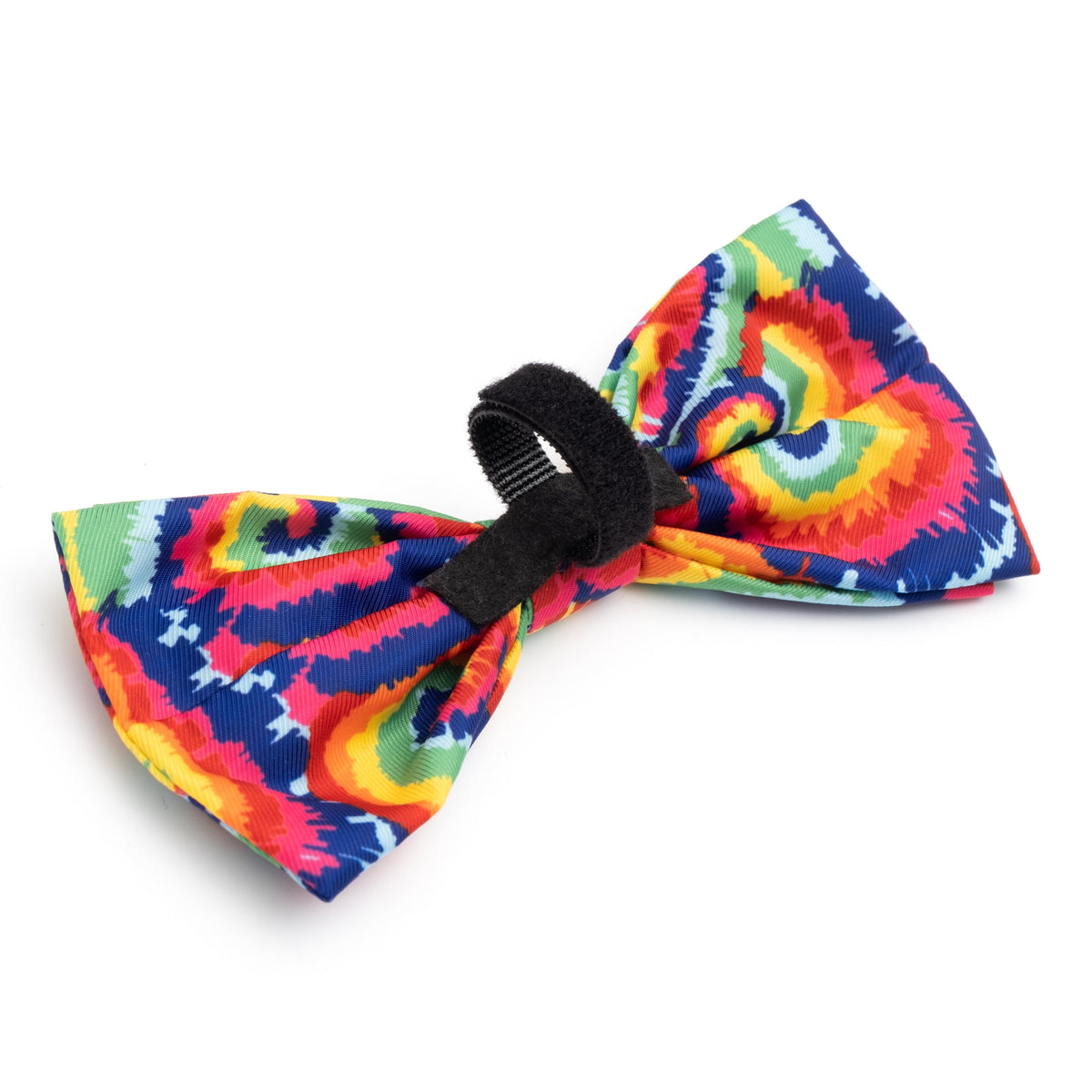 Kaleidoscope Dog Bow Tie – Polyester, Multicolored & Red/White/Blue, Sizes S, L