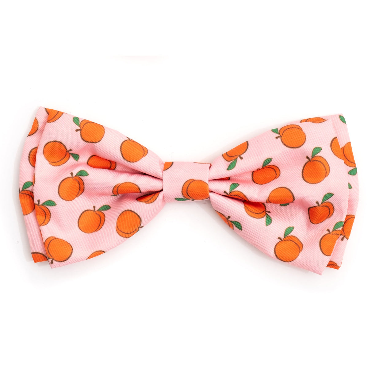 Peachy Keen Dog Bow Tie – Polyester, Peach, Sizes S, L