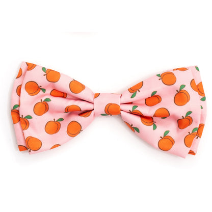 Peachy Keen Dog Bow Tie – Polyester, Peach, Sizes S, L