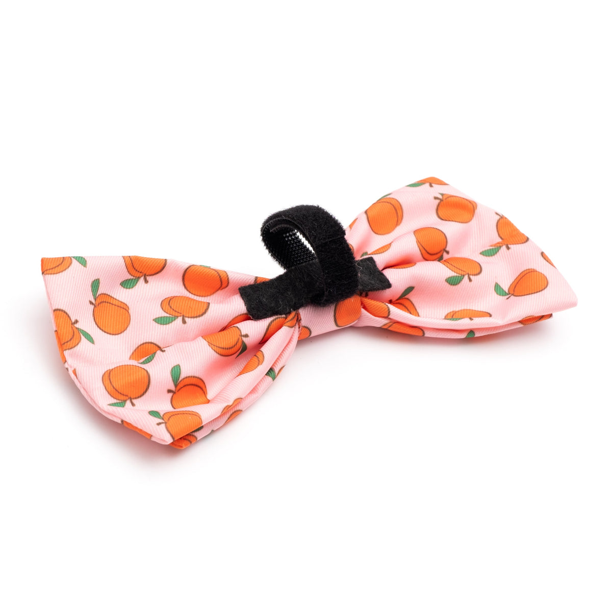 Peachy Keen Dog Bow Tie – Polyester, Peach, Sizes S, L