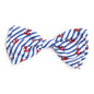 Stripe Anchors Dog Bow Tie – Polyester, Navy, Sizes S, L