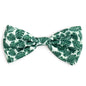 Tropical Leaves Dog Bow Tie – Polyester, Green, Sizes S, L