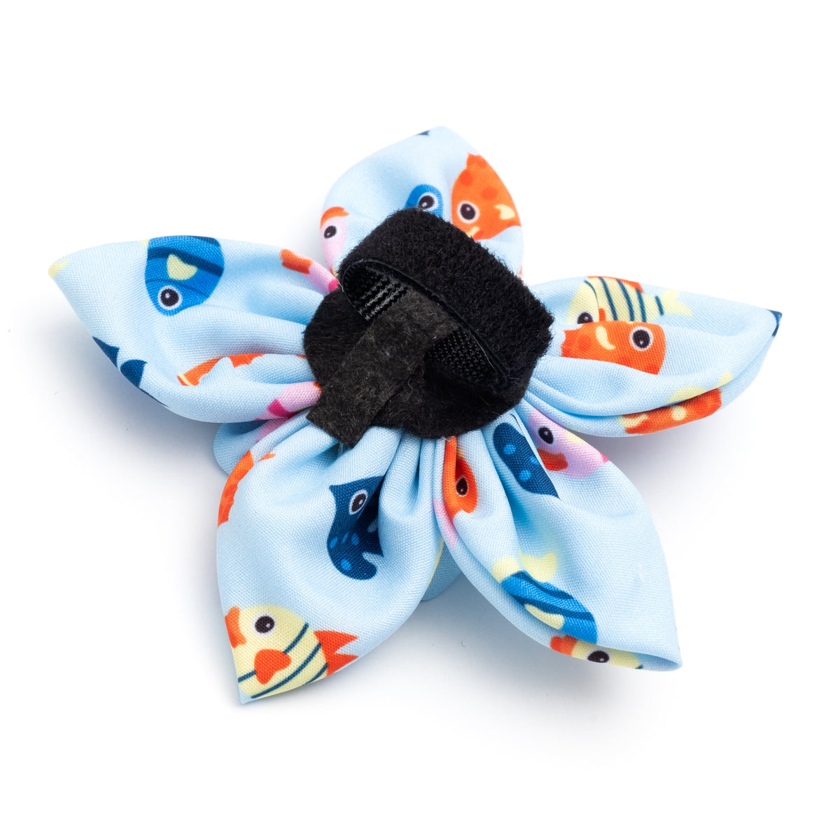Fishy II Dog Flower – Polyester, Blue, Sizes S, L