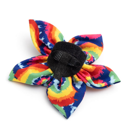Kaleidoscope Dog Flower – Polyester, Multicolored & Red/White/Blue, Sizes S, L