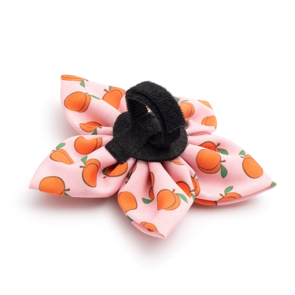 Peachy Keen Dog Flower – Polyester, Peach, Sizes S, L