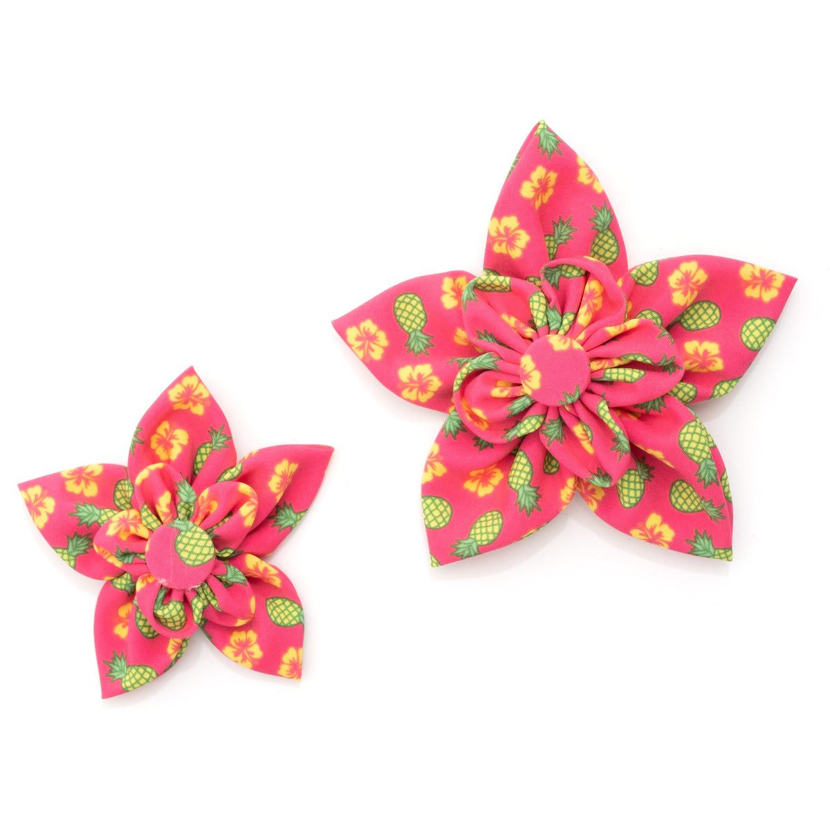 Pineapples Dog Flower – Polyester, Pink, Sizes S, L