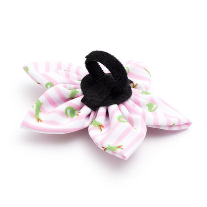 Stripe Alligators Dog Flower – Polyester, Pink, Sizes S, L