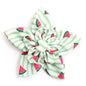 Stripe Watermelon Dog Flower – Polyester, Green, Sizes S, L